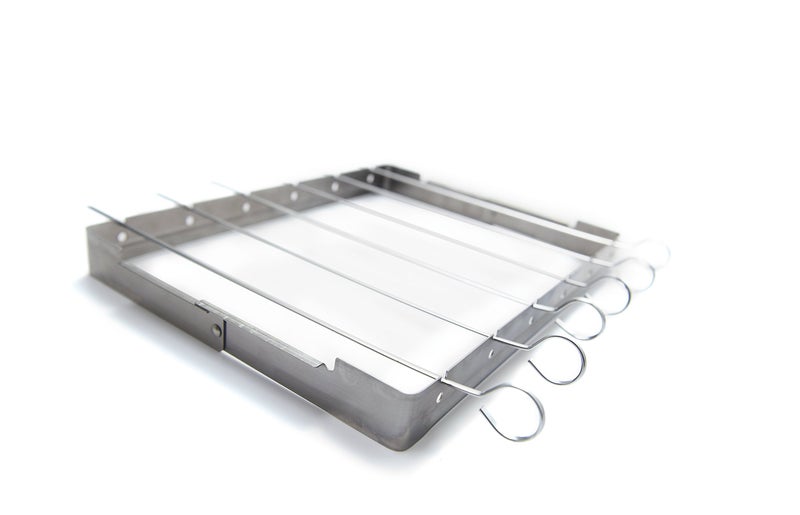 GrillPro 41338 Stainless Steel Shish Kebab Set - Image 1